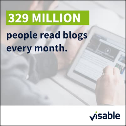 329 milion people read blogs every month
