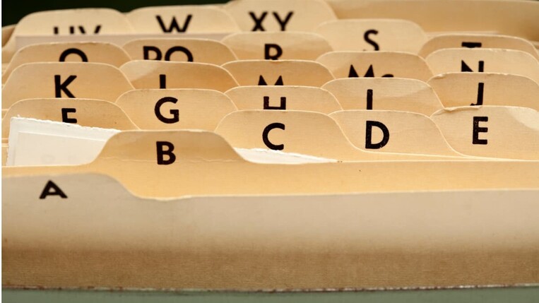 alphabetic folders